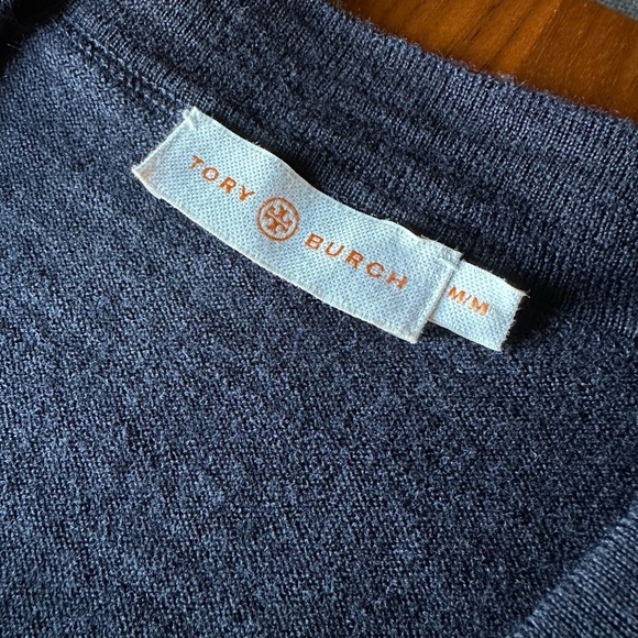 Tory Burch Classic Navy (Merino Wool) Cardigan - Picture 4 of 5